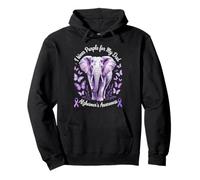 Papá Alzheimer's Awareness Elephant Wear Purple For My Dad Sudadera con Capucha