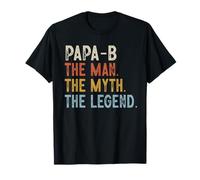 Papa-B The Grandpa The Myth The Legend Día del Padre Vintage Camiseta