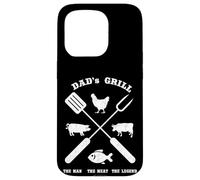 Papá Barbecue Grill The Man Meat Legend, Divertida Barbacoa para Asar Carcasa para iPhone 15 Pro