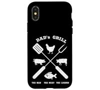 Papá Barbecue Grill The Man Meat Legend, Divertida Barbacoa para Asar Carcasa para iPhone X/XS