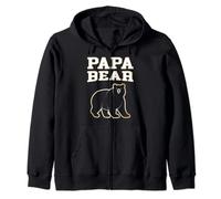 Papa Bear Cool Funny Padre a juego familia padres hombres Sudadera con Capucha