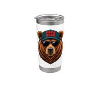 Papa Bear - Father's Day Great Dad Joke Funny Vaso térmico de acero inoxidable de doble pared