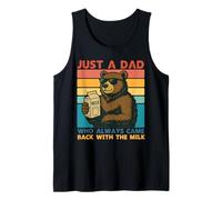 Papa Bear Just a Dad who always came back with the milk Camiseta sin Mangas