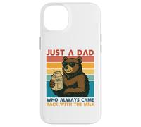 Papa Bear Just a Dad who always came back with the milk Carcasa para iPhone 14 Plus
