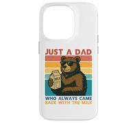 Papa Bear Just a Dad who always came back with the milk Carcasa para iPhone 14 Pro