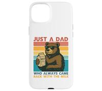 Papa Bear Just a Dad who always came back with the milk Carcasa para iPhone 15 Plus
