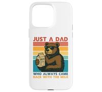 Papa Bear Just a Dad who always came back with the milk Carcasa para iPhone 15 Pro Max