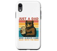 Papa Bear Just a Dad who always came back with the milk Carcasa para iPhone XR