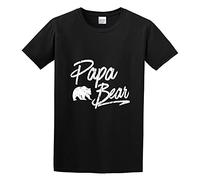 Papa Bear Mama Bear Matching Family For Fashion Men's T-Shirt Unisex Black Cotton Print tee Shirts XL