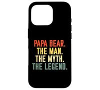 Papa Bear The Men The Myth The Legend El Mejor papá Día del Padre Carcasa para iPhone 16 Pro