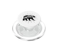 Papa Bear Vintage Sunburst Dad Daddy Papo Fathers Day PopSockets PopGrip para MagSafe