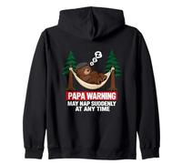 Papa Bear Warning May Nap Suddenly At Any Time Sudadera con Capucha