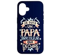 Papa bricoleur qui déchire - cadeau humour père bricolage Carcasa para iPhone 16