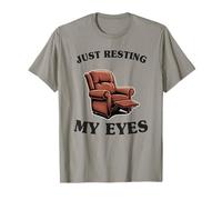 Papá Broma Hombres Divertidos Solo Descansando Mis Ojos Sillón Camiseta