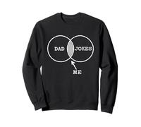 Papá bromea yo Diagrama Venn Hombre Papá Chistes Padre Sudadera