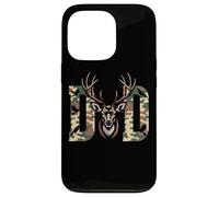 Papá Camo Deer Antlers Naturaleza Amante Carcasa para iPhone 13 Pro