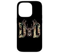 Papá Camo Deer Antlers Naturaleza Amante Carcasa para iPhone 14 Pro