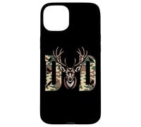 Papá Camo Deer Antlers Naturaleza Amante Carcasa para iPhone 15 Plus