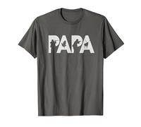Papa Cazador Original Regalo Caza Navidad para Padres Camiseta, Hombre, Asfalto, M