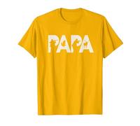 Papa Cazador Original Regalo Caza Navidad para Padres Camiseta, Hombre, Dorado Brillante, S