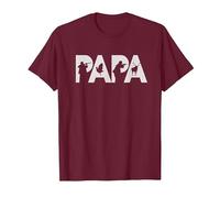 Papa Cazador Original Regalo Caza Navidad para Padres Camiseta, Hombre, Granate, XL