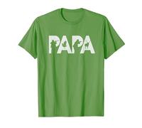 Papa Cazador Original Regalo Caza Navidad para Padres Camiseta, Hombre, Hierba, XL