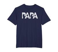 Papa Cazador Original Regalo Caza Navidad para Padres Camiseta, Hombre Tallas Grandes, Azul Marino, 5X Alto