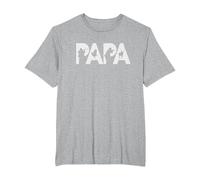 Papa Cazador Original Regalo Caza Navidad para Padres Camiseta, Hombre Tallas Grandes, Gris Jaspeado, 2X Alto