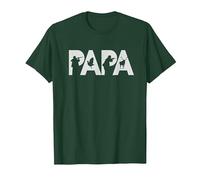 Papa Cazador Original Regalo Caza Navidad para Padres Camiseta, Hombre, Verde Bosque, M