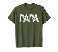Papa Cazador Original Regalo Caza Navidad para Padres Camiseta, Hombre, Verde Oliva, 3XL