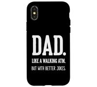 Papá como un cajero automático Que Camina Mejores Chistes Humor Pop Carcasa para iPhone X/XS