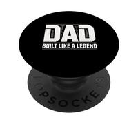 Papá Construido como una Leyenda Funny Fathersday Sayinng PopSockets PopGrip Adhesivo