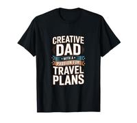 Papá Creativo con pasión por los Planes de Viaje Camiseta
