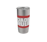 Papá - Dads Rule Vaso térmico de acero inoxidable de doble pared