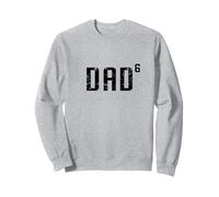 Papá de 6, Día del Padre, Padre de Seis Hijos Papá Divertido Sudadera