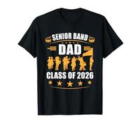 Papá de banda senior 2026, clase de padres de 2026, banda de música, papá Camiseta