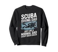Papá de Buceo como un papá Normal, Excepto Mucho más Fresco Sudadera
