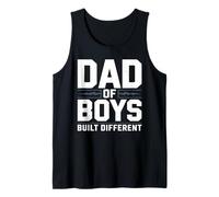 Papá de Chicos construyó Diferentes Padres Divertidos Día del Padre Camiseta sin Mangas
