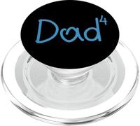 Papá De Cuatro Niños 4 Día del Padre Cuarto Hijo Papa Daddy PopSockets PopGrip para MagSafe