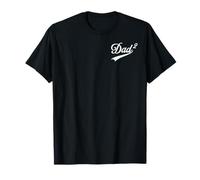 Papá de Dos Promovido por Segunda Vez Daddy Squared Mens Camiseta