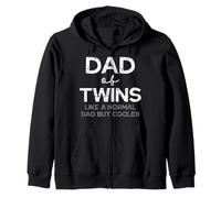 Papá de gemelos como un papá normal más fresco Día del padre Sudadera con Capucha