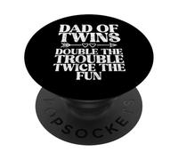 Papá de gemelos duplica el problema dos veces el divertido papá gemelo PopSockets PopGrip Adhesivo