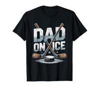Papa De Hockey Patin Padre Jugador Vida Hielo Camiseta