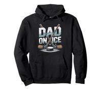 Papa De Hockey Patin Padre Jugador Vida Hielo Sudadera con Capucha