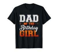 Papá de la niña de cumpleaños baloncesto papá familia a juego Camiseta