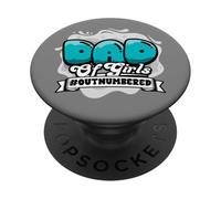Papá de las chicas NUEVO DADDY REFTRO PRIMERA Papa Día del PopSockets PopGrip Adhesivo