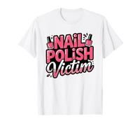 Papa De Ninas Victima del Esmalte Hijas Divertido Camiseta