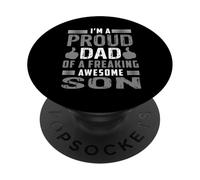 Papá de un Hijo increíble Día del Padre Padre Padre y así PopSockets PopGrip Adhesivo