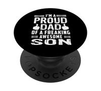 Papá de un Hijo increíble Día del Padre Padre Padre y así PopSockets PopGrip Adhesivo