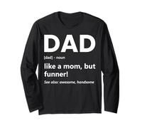 Papá Defilation Like A Mom But Funner Funny Father's Day Manga Larga
